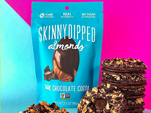 SkinnyDipped Dark Chocolate Almond Sandwich Cookies