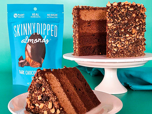 SkinnyDipped Almonds Cocoa Ombre Cake 