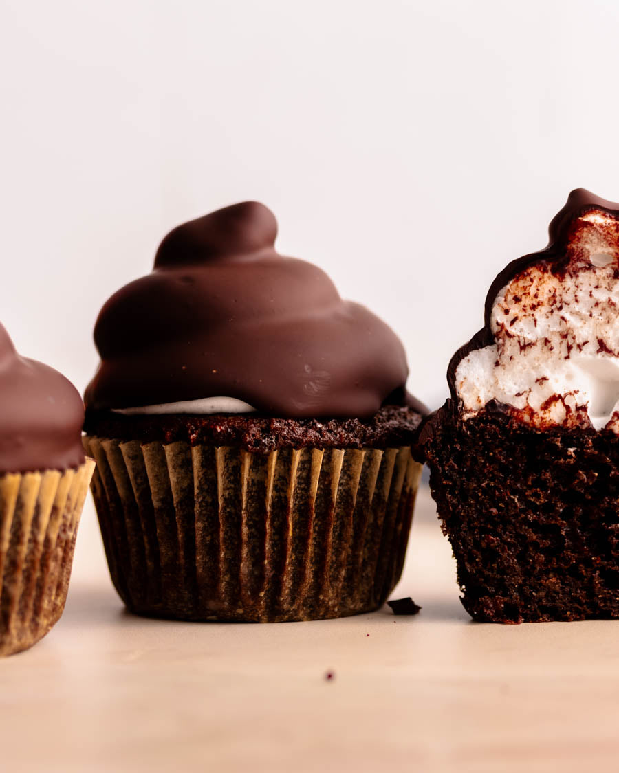 Small-Batch Chocolate Hi-Hat Cupcake