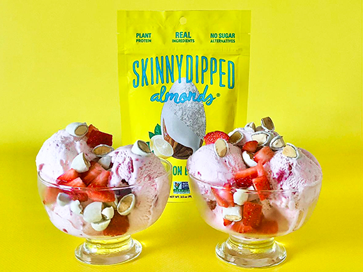 SkinnyDipped Strawberry Lemon Sherbet 