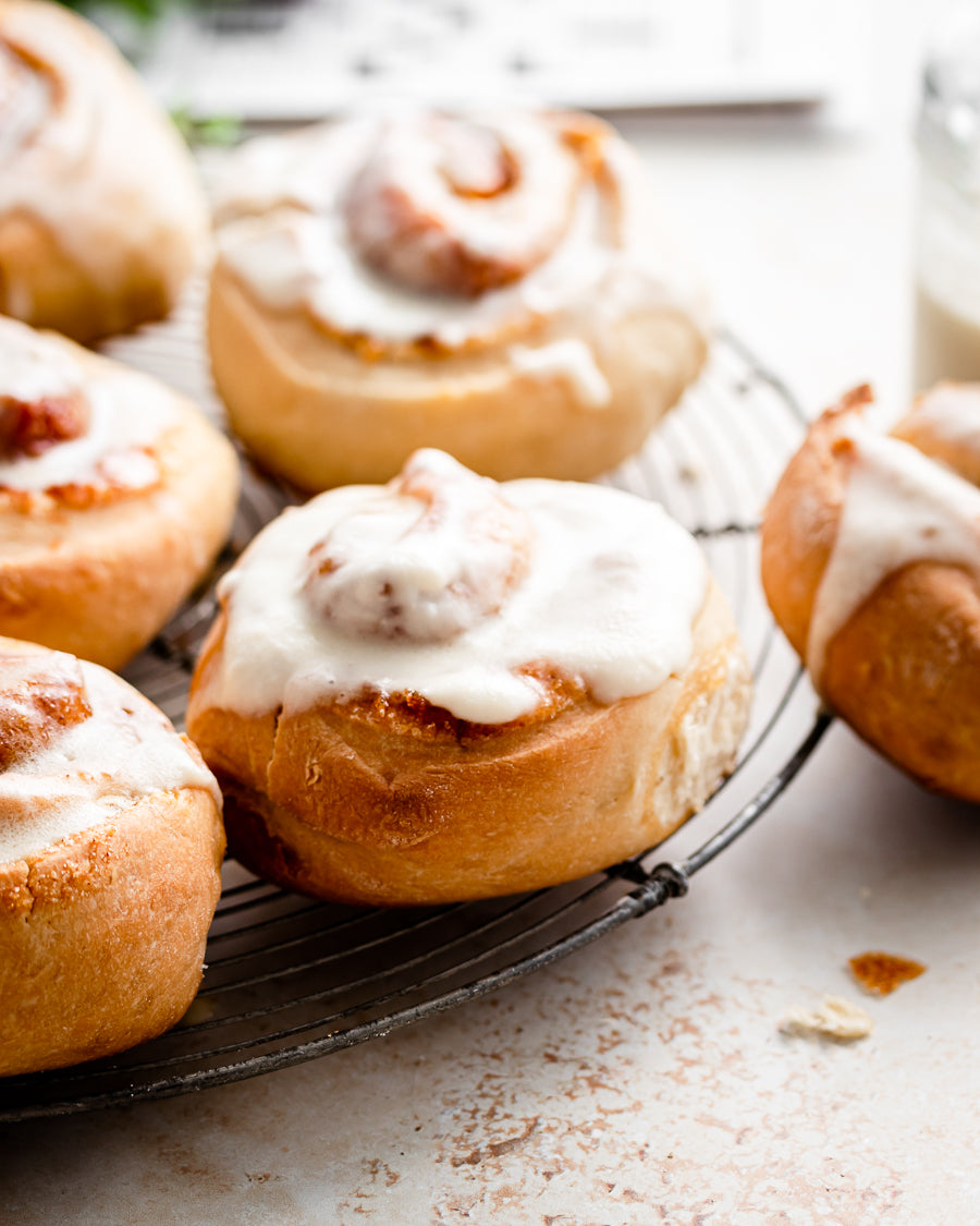 Cinnamon Rolls with SkinnyDipped Baking Bits