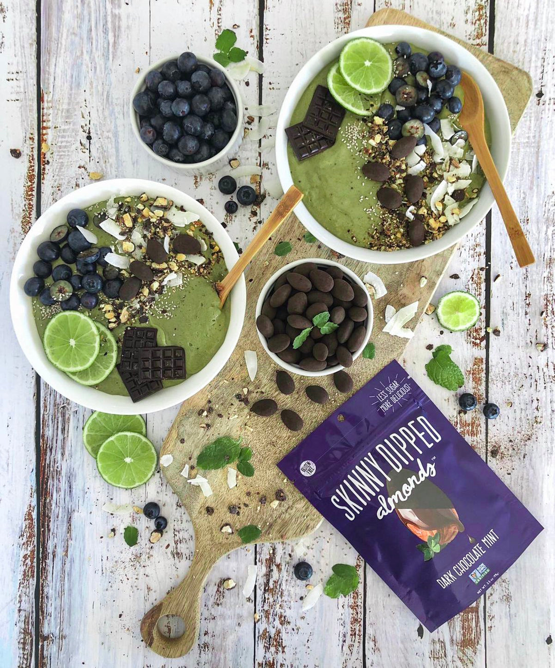 Mint Chocolate, Green Machine Smoothie Bowl (GF)