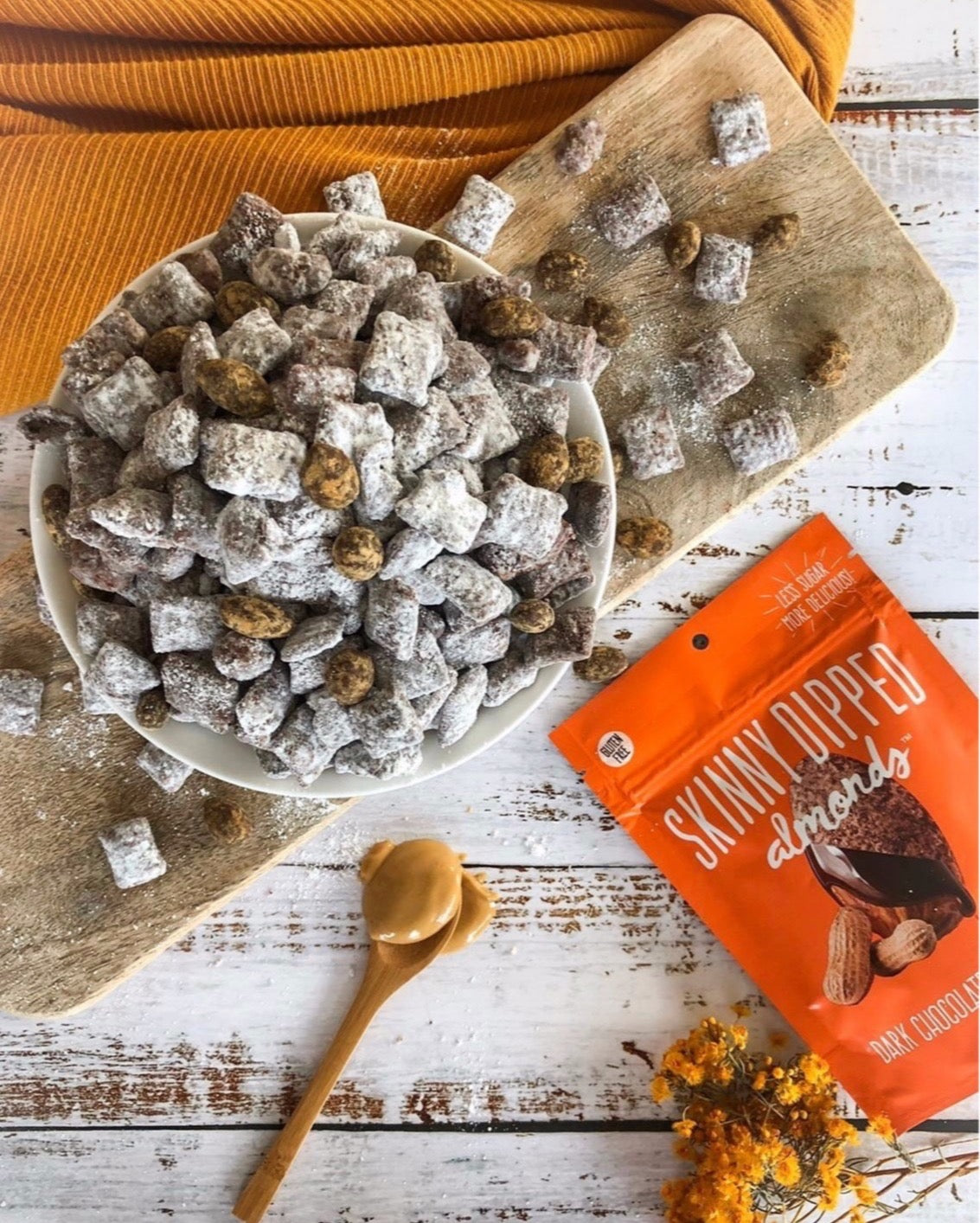 SkinnyDipped Almonds Puppy Chow