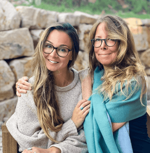 Daughter and mother SkinnyDipped founders, Breezy, left, and Val, right, together.