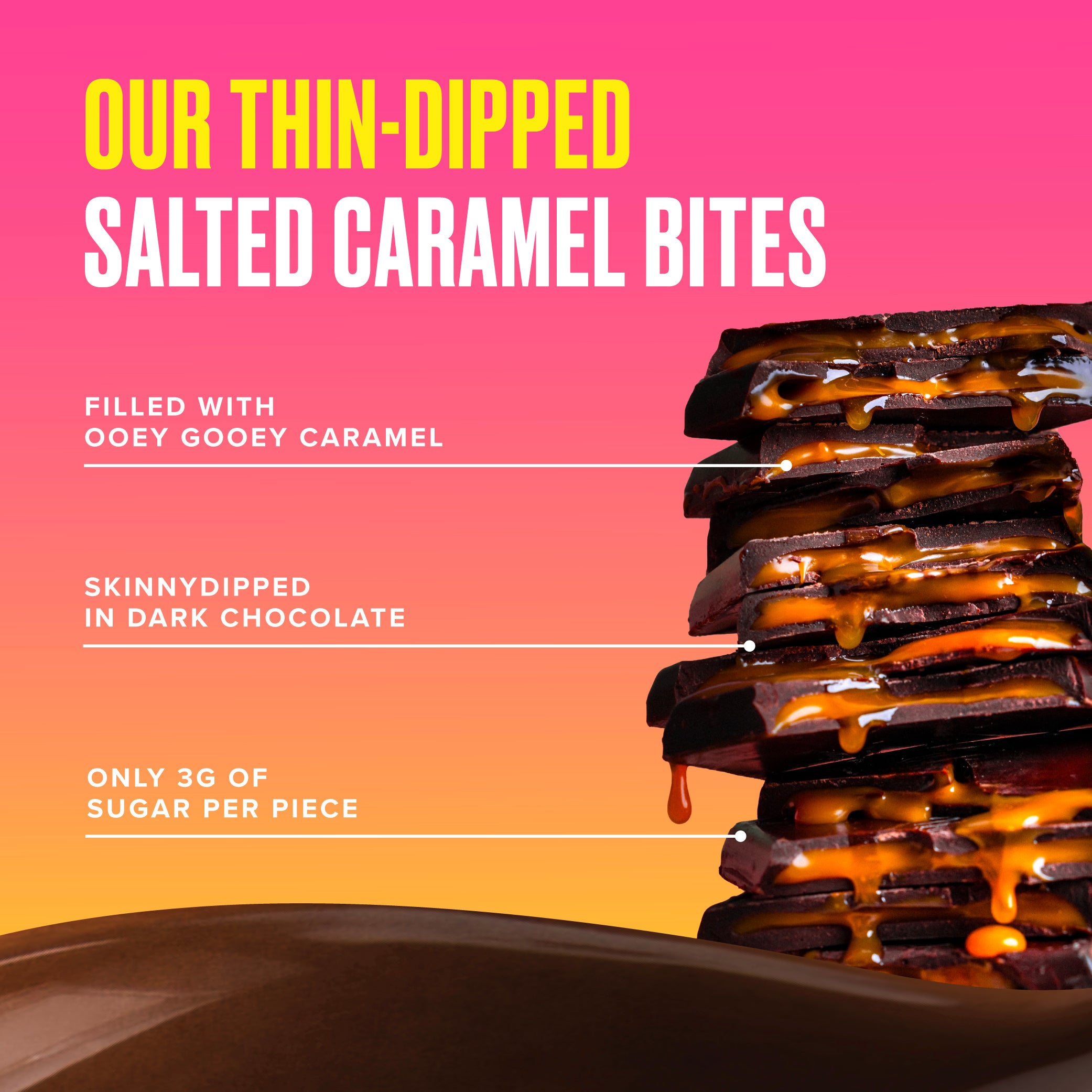 Dark Chocolate Salted Caramel Bites