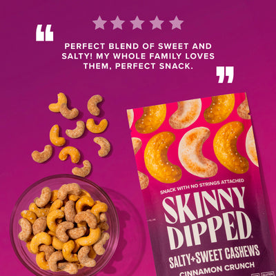 Salty + Sweet Cinnamon Crunch Cashews