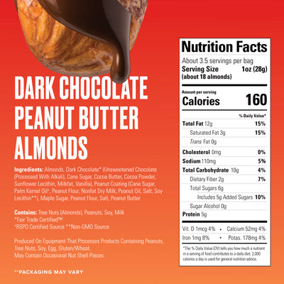 Dark Chocolate Peanut Butter Almonds