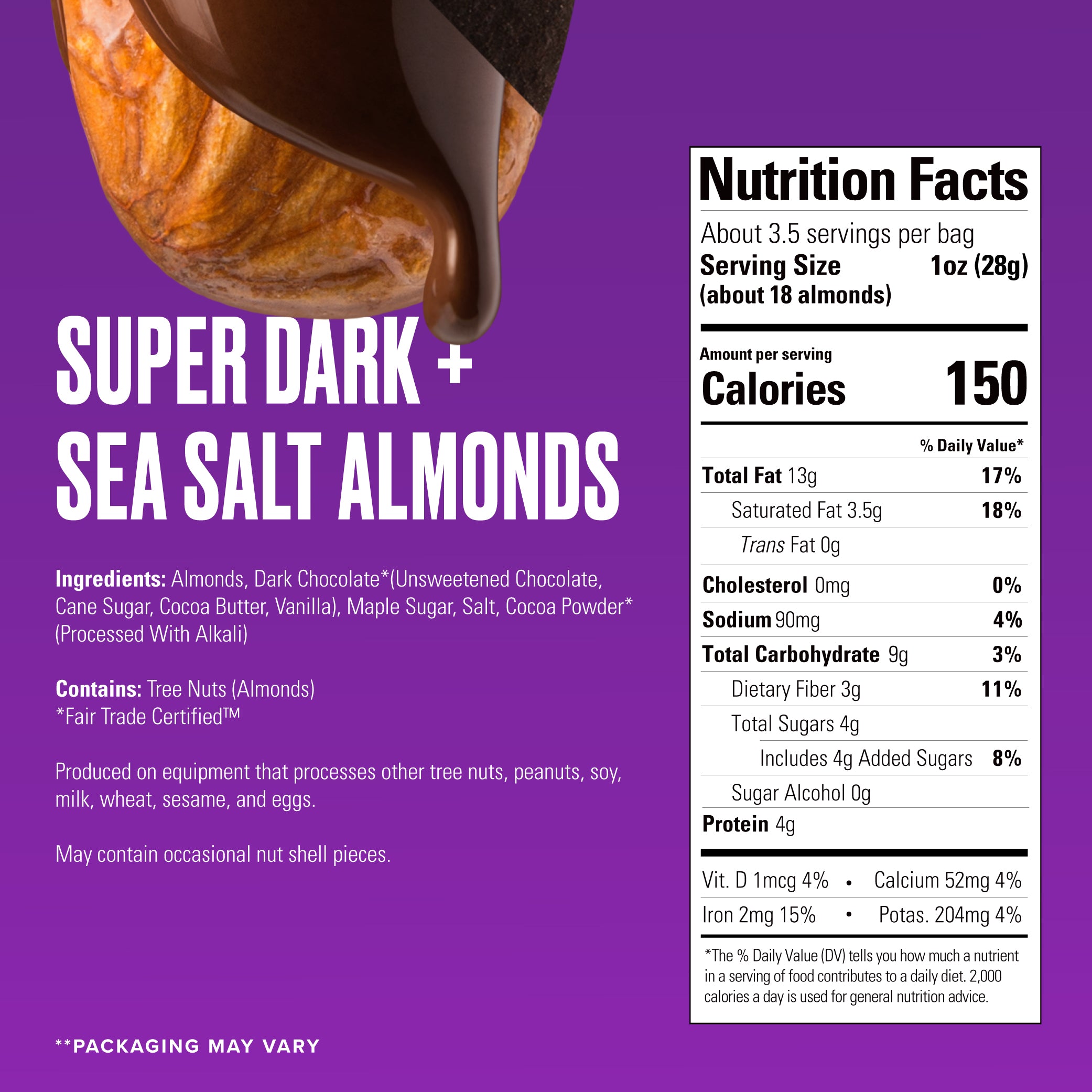 Super Dark + Sea Salt Almonds