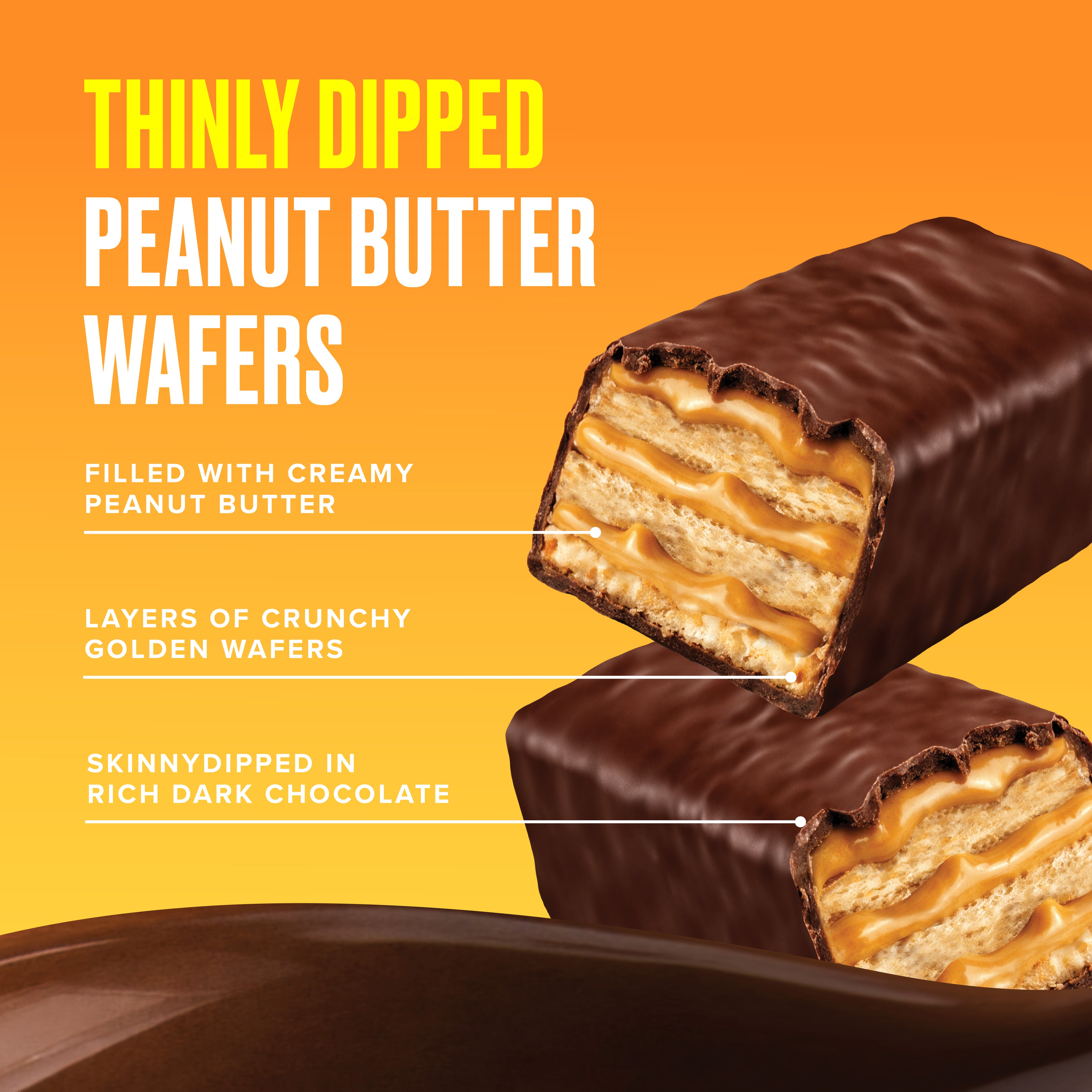Dark Chocolate Peanut Butter Wafers